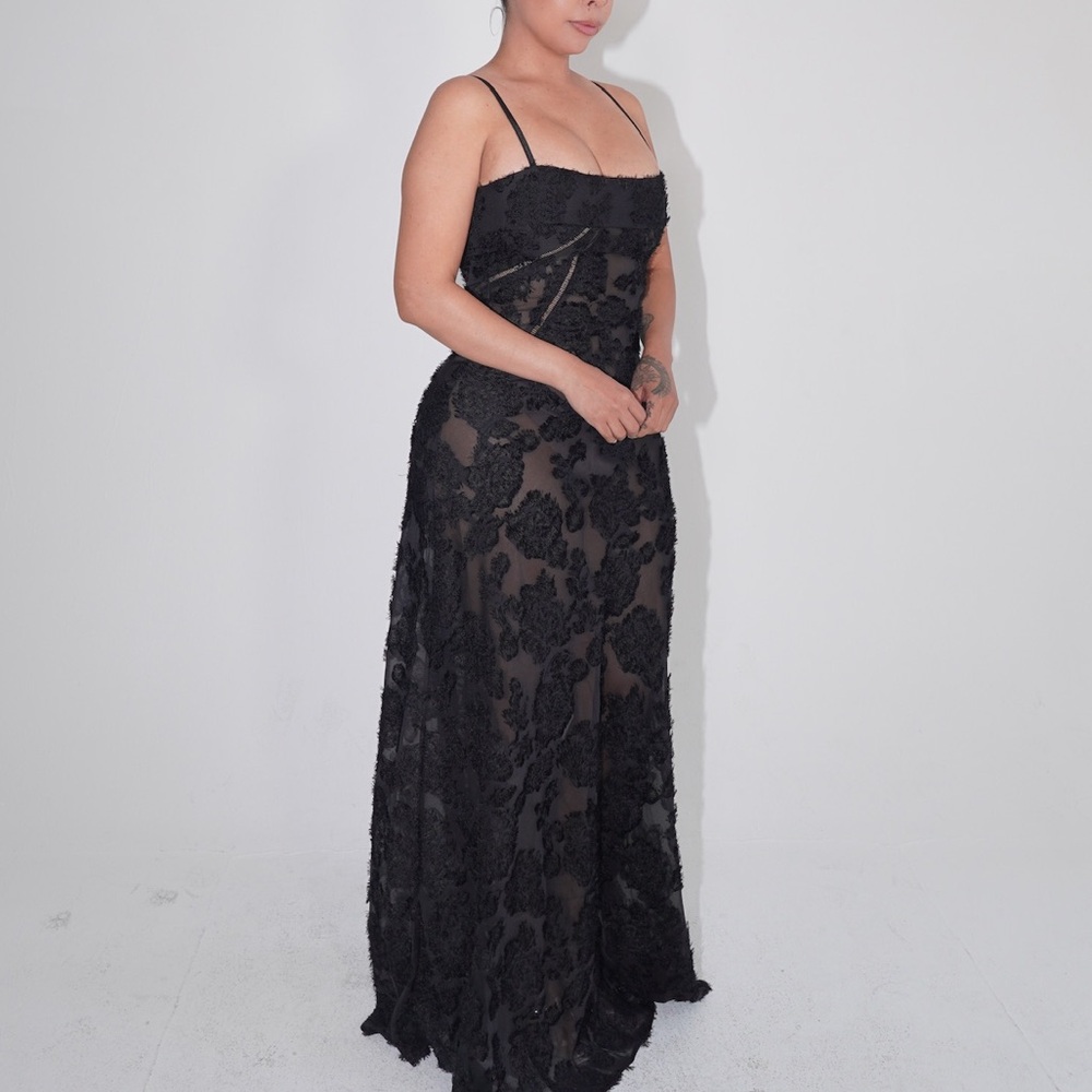 Elegant Black Lace Gown